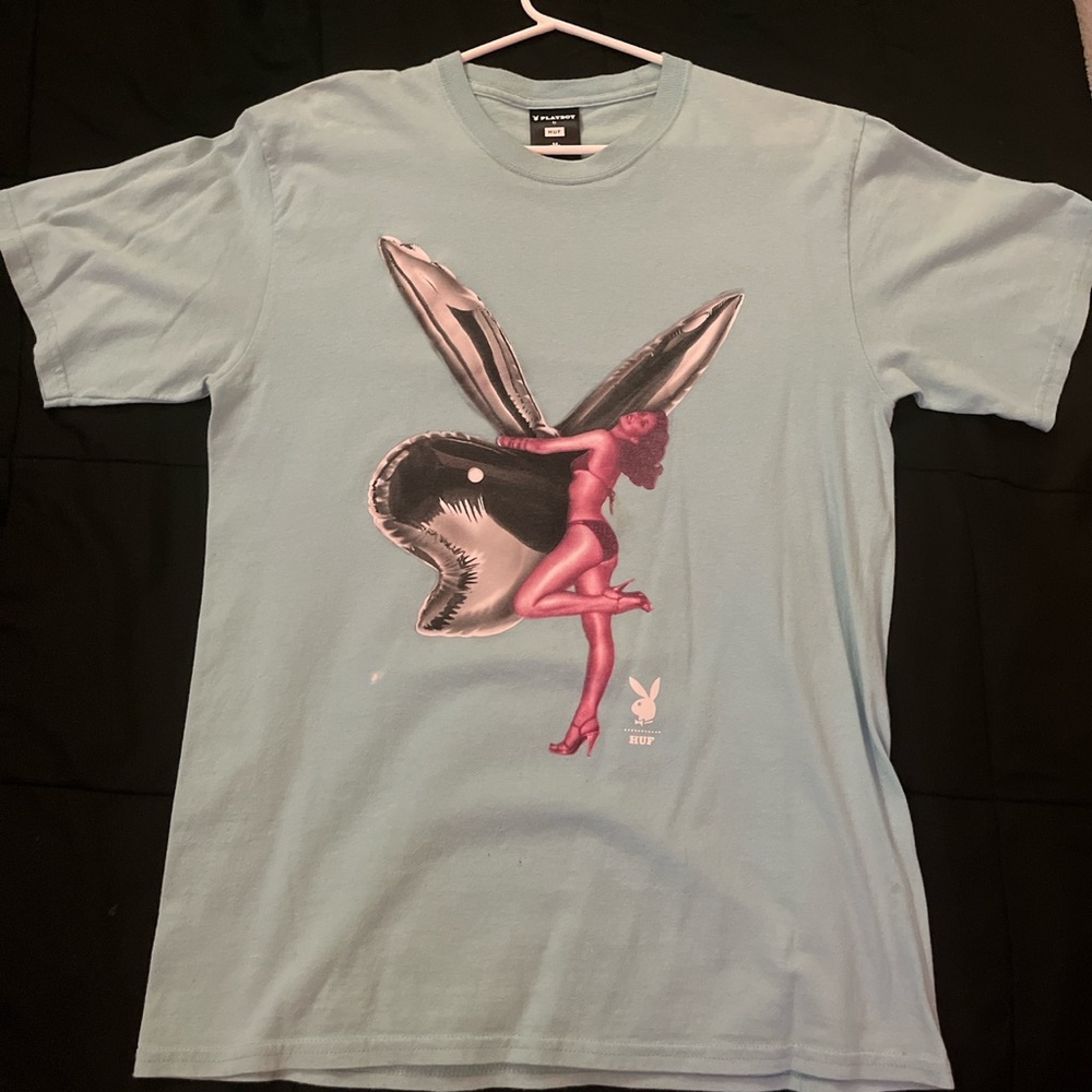 HUF x Playboy - Bunny Balloon Tee, Light Blue
#playboi #playboy